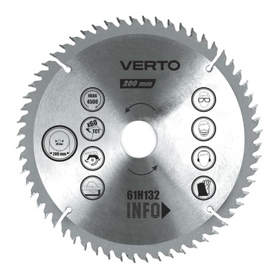 Кружно сечило Verto 61H144, 350mm, 60 заби, 30mm