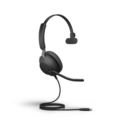 Слушалки Jabra Evolve2 40SE UC Mono, USB-A, 40mm, црни