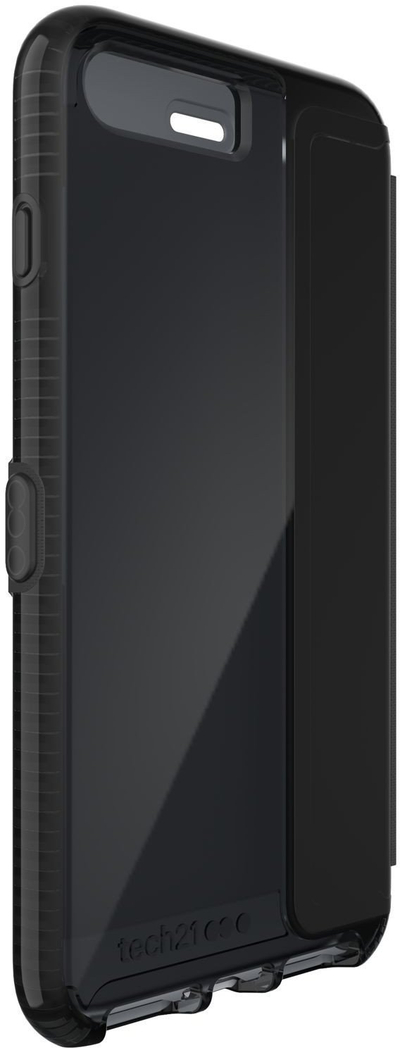 Mbrojtëse folio Tech21 Evo Wallet për iPhone 8 Plus / 7 Plus, e zezë