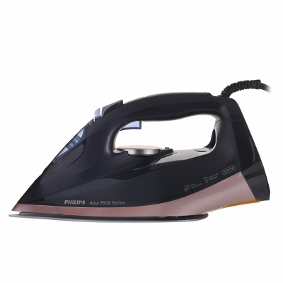 Hekur me avull Philips Azur DST7510/80, SteamGlide Elite, me fikje automatike, i zi