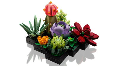 Set LEGO Creator Succulents 10309, Botanical Collection, dekorativ, shumëngjyrësh