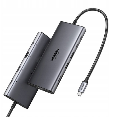 Dock USB Revodok 11 në 1, HDMI 4K 60Hz, gri