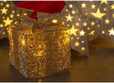 Dhuratë dekoruese Retlux RXL 373, 15 cm, 10 LED, e bardhë e ngrohtë