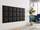 Panel muri me tapiceri 30x30 (30 x 4 x 30), Zezë