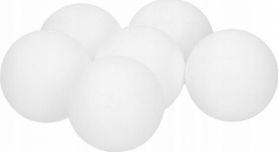 Topa pingpongu Mega Creative 532489, set me 12 copë, të bardhë