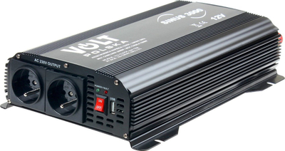 Inverter Volt Polska SNUS-3000, 1500/3000W, 12V në 230V, i zi