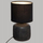 Lampë tavoline Cyld Black, 26.5 cm, PVC edhe pambuk, e zezë