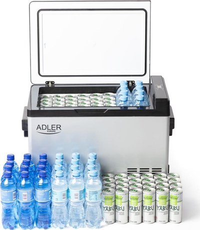 Frigorifer turistik Adler AD 8081, 40L, kompresor, gri