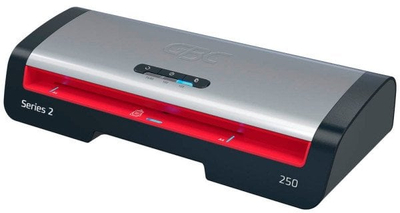 Ламинатор GBC Laminator 250, формат до A4, брзо загревање, црно сребрено и црвено