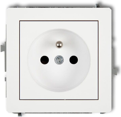 Prizë e vetme Karlik Deco 2P+E, e tokëzuar, e bardhë mat