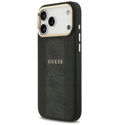 Këllëf telefoni Guess Hardcase 4G për iPhone 17 Pro Max, kapak i pasmë, i zi