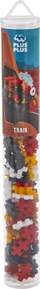 Set konstruktiv Plus Plus Tube Basic Train, 100 elemente, shumëngjyrësh
