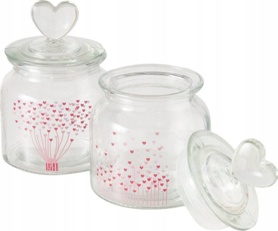 Set kavanozash qelqi Boltze SHERINE, 2 copë, transparent
