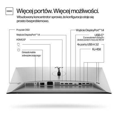 Монитор HP Series 7 Pro 724pu, 24", WUXGA, USB-C, црн