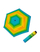 Çadër e palosshme për femra Doppler Fiber Havanna Happy Green, shumëngjyrëshe