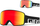 Syze ski Giro Method me lente Vivid Ember Infrared, që shkojnë me helmetë, ngjyrë e zezë