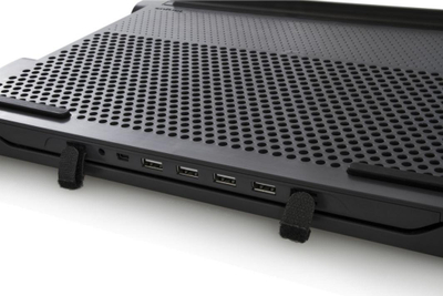 Bazë ftohëse për laptop Targus Chill Mat AWE81EU, me 2 ventilatorë, me lartësi që rregullohet, e zezë