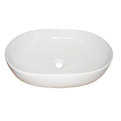 Lavabo mbi banak Washbasin 8271, formë eliptike, 600 x 410 x 150 mm, e bardhë