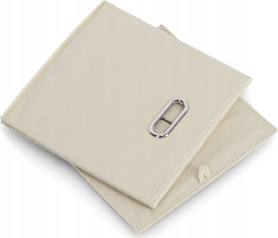 Kuti ruajtëse Zeller, 32 x 32 x 32 cm, material fleece, bezhë