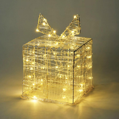 Dekor dritash Home Styling Gift Box, 40 LED, 20cm, dritë e ngrohtë