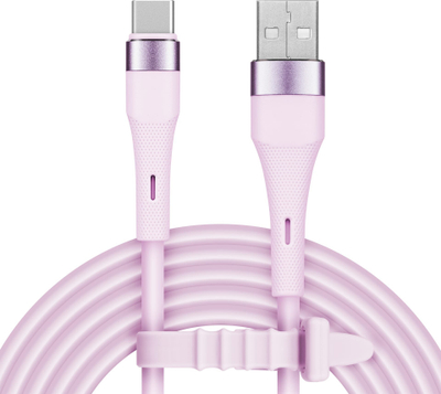 Kabllo USB Kruger&amp;Matz Basic, USB Type C, 1m, rozë