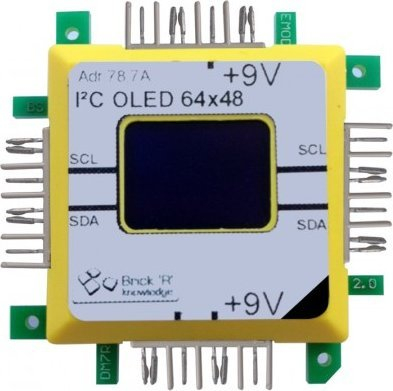 Modul ekran OLED ALLNET 118430, I2C, 64x48, i verdhë