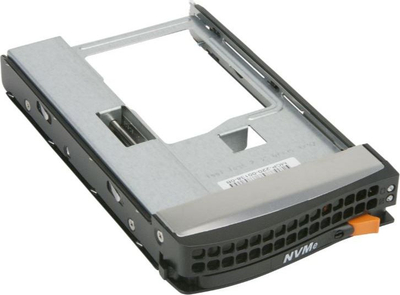 Adapter disku i brendshëm Supermicro MCP-220-00138-0B, 2.5" në 3.5", për NVMe, gri e zezë
