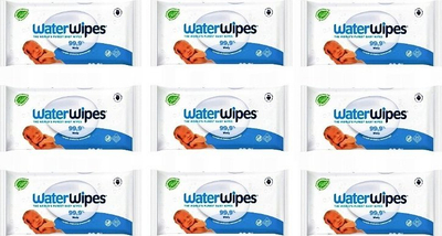 Lecka të lagura WaterWipes Baby, 9 pako x 60 copa, pa aromë