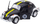 Makina lodër metalike Classic Beetle, pull back, 1:36, dyer që hapen, ngjyra mikse
