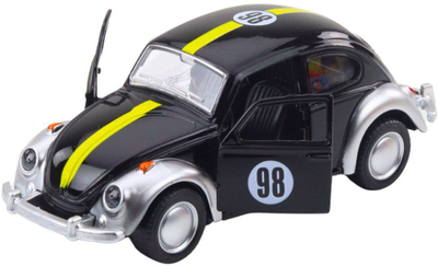 Makina lodër metalike Classic Beetle, pull back, 1:36, dyer që hapen, ngjyra mikse