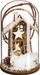 Dekor festash Atmosphera Glass Dome, kupolë xhami me zbukurime druri, 11 cm