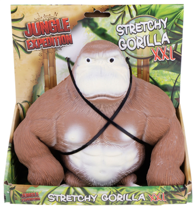 Lodër figurë Goki Jungle Expedition Gorilla XXL, 22cm, super elastike, gri