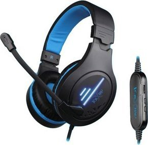 Kufje gaming Foxxray FlowTown, 50mm, USB, të zeza me dritë blu
