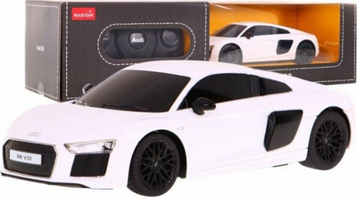 Makine me telekomandë Rastar Audi R8 V10, shkall 1:24, 2.4GHz, e bardhë