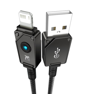 Kabllo USB Baseus Cafule USB A në Lightning, 1 m, 2.4A, e zezë