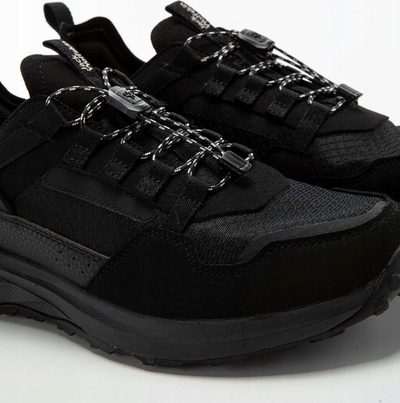 Atlete për burra Jack Wolfskin Dromoventure Athletic Low M, me lidhëse të shpejta, shollë gome kundër rrëshqitjes, të zeza