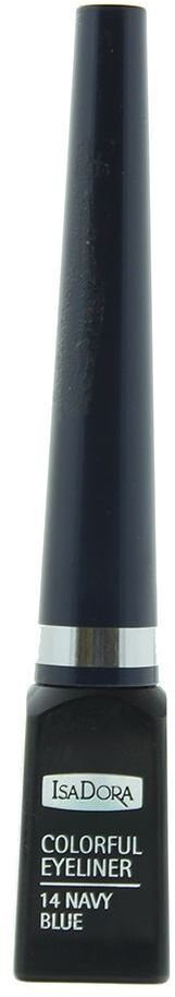 Ajlajner i lëngshëm Isadora Colorful Eyeliner 14 Navy Blue, 3.7ml, blu e errët