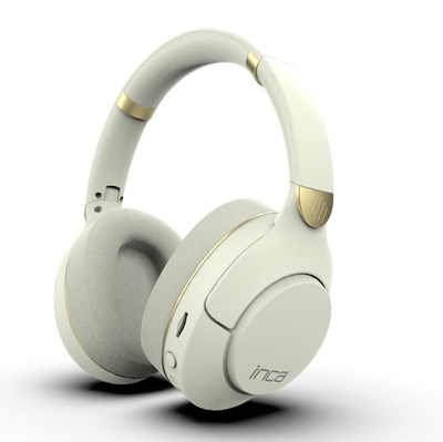 Kufje Bluetooth Inca IBK-503B, mono, Bluetooth 5.3, USB C, të bardha