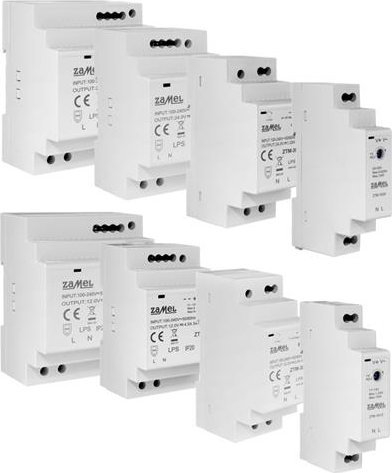 Furnizues energjie Zamel Switched Mode, 60W, montim në shinë DIN TH-35, IP20