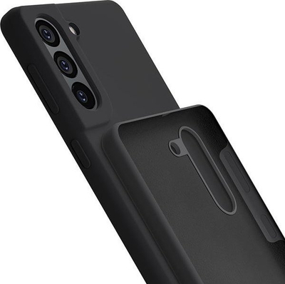Këllëf telefoni 3mk për Samsung Galaxy S21 FE 5G, silikoni, i zi
