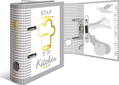 Dosje me receta Herma Star of the Kitchen, A5, prej kartoni, me shumë ngjyra