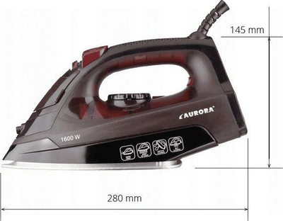 Hekur për hekurosje Aurora AU3162, 1600W, i zi