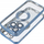 Mbrojtëse telefoni Glam Case iPhone 16 Pro, TPU transparente, me unazë magnetike, blu
