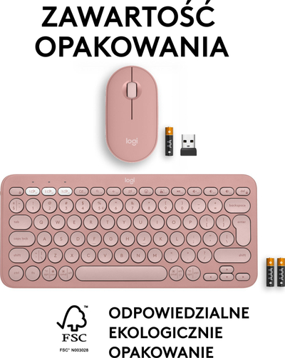 Set tastiere dhe mausi me kamerë Logitech Pebble 2 Combo dhe Brio 100, wireless, Full HD 1080p, i zi