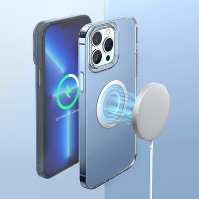 Unazë magnetike Baseus Halo Series, për MagSafe, çelik inox, argjend