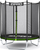 Trampolinë me rrjetë të jashtme Zipro Jump Pro 4FT, 127 cm, e zezë