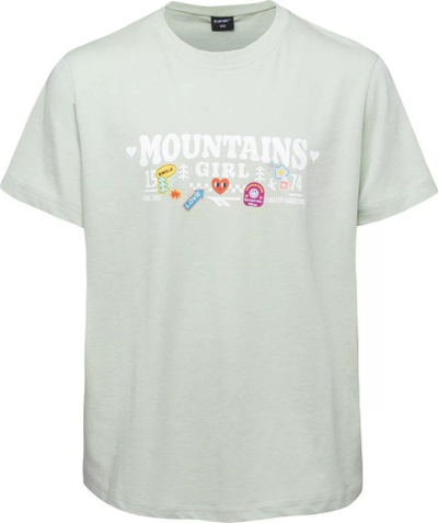 Bluzë T-shirt për goca Hi Tec Mongi Jr 92800621089, pambuk, regular fit, jeshile