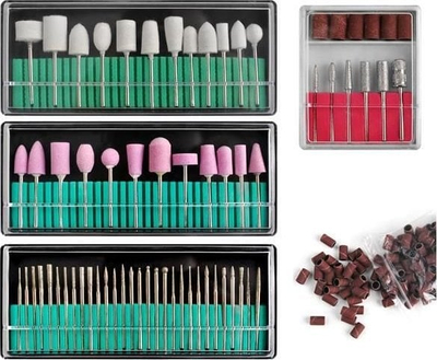 Set pjesësh për frezë thonjsh Beautylushh, 2.35mm, me kuti transparente për ruajtje