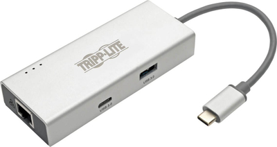 Dok USB C Tripp Lite U442-DOCK13-S, HDMI 4K 30Hz, Gigabit Ethernet, ngjyrë argjendtë