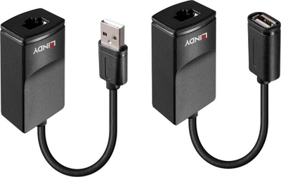 Zgjatues USB Lindy 60m, USB 1.1, Cat.6, i zi